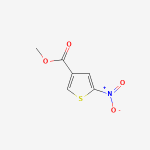 Methyl 5-nitrothiophene-3-carboxylate chemical structure (CAS 88770-22-3)