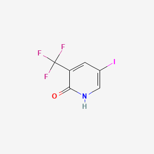 2-Hydroxy-5-iodo-3-(trifluoromethyl)pyridine chemical structure (CAS 887707-23-5)