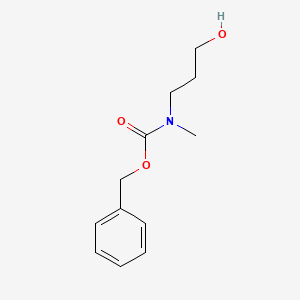 Benzyl (3-hydroxypropyl)(methyl)carbamate chemical structure (CAS 887757-51-9)