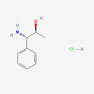 (1S,2S)-1-Amino-1-phenylpropan-2-ol hydrochloride chemical structure (CAS 88784-93-4)