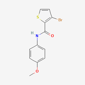 3-Bromo-N-(4-methoxyphenyl)thiophene-2-carboxamide chemical structure (CAS 88791-39-3)