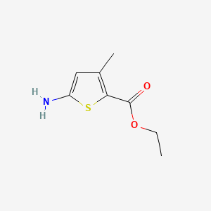 Ethyl 5-amino-3-methylthiophene-2-carboxylate chemical structure (CAS 88796-28-5)
