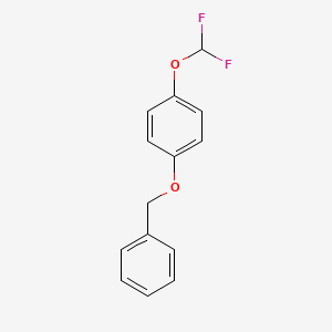 1-(Benzyloxy)-4-(difluoromethoxy)benzene chemical structure (CAS 88798-08-7)