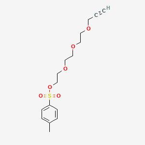 2-(2-(2-(Prop-2-yn-1-yloxy)ethoxy)ethoxy)ethyl 4-methylbenzenesulfonate chemical structure (CAS 888009-94-7)