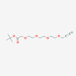 Propargyl-peg4-ch2co2tbu chemical structure (CAS 888010-02-4)