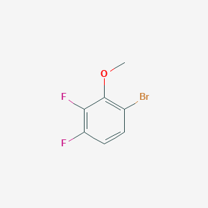 1-Bromo-3,4-difluoro-2-methoxybenzene chemical structure (CAS 888318-22-7)