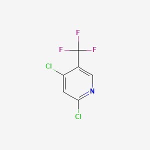 2,4-Dichloro-5-(trifluoromethyl)pyridine chemical structure (CAS 888327-38-6)
