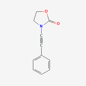 3-(Phenylethynyl)oxazolidin-2-one chemical structure (CAS 888329-88-2)