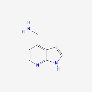 (1H-Pyrrolo[2,3-b]pyridin-4-yl)methanamine chemical structure (CAS 888498-07-5)