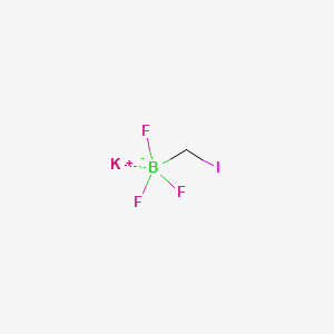 Potassium trifluoro(iodomethyl)borate chemical structure (CAS 888711-47-5)