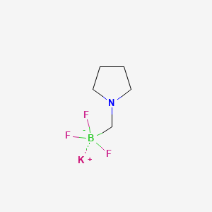 Potassium trifluoro[(pyrrolidin-1-yl)methyl]borate chemical structure (CAS 888711-53-3)