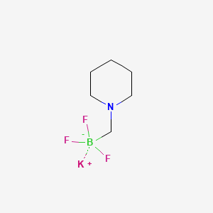 Potassium trifluoro(piperidin-1-ylmethyl)borate chemical structure (CAS 888711-54-4)