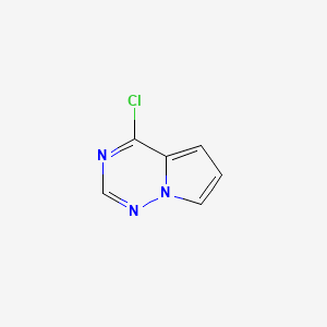 4-Chloropyrrolo[2,1-f][1,2,4]triazine chemical structure (CAS 888720-29-4)