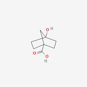 4-Hydroxybicyclo[2.2.1]heptane-1-carboxylic acid chemical structure (CAS 88888-30-6)