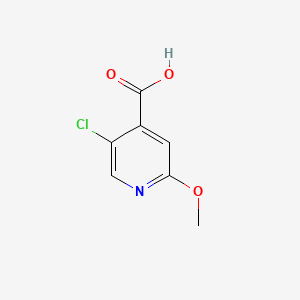 5-Chloro-2-methoxyisonicotinic acid chemical structure (CAS 88912-22-5)