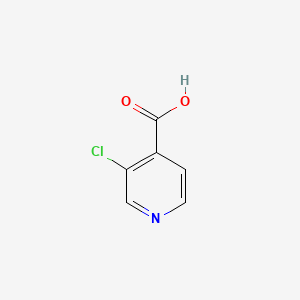 3-Chloroisonicotinic acid chemical structure (CAS 88912-27-0)