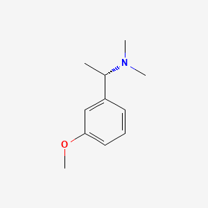 (S)-1-(3-Methoxyphenyl)-N,N-dimethylethanamine chemical structure (CAS 889443-69-0)
