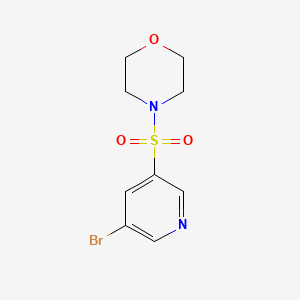 4-((5-Bromopyridin-3-yl)sulfonyl)morpholine chemical structure (CAS 889676-35-1)