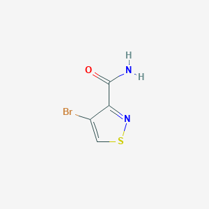 4-Bromoisothiazole-3-carboxamide chemical structure (CAS 88982-25-6)