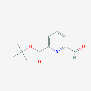 tert-Butyl 6-formylpicolinate chemical structure (CAS 889858-16-6)