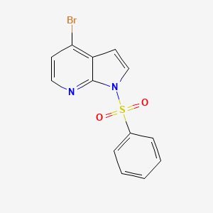 1-Benzenesulfonyl-4-bromo-7-azaindole chemical structure (CAS 889939-25-7)