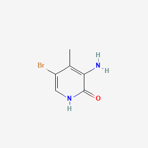 3-Amino-5-bromo-4-methylpyridin-2-ol chemical structure (CAS 889943-27-5)