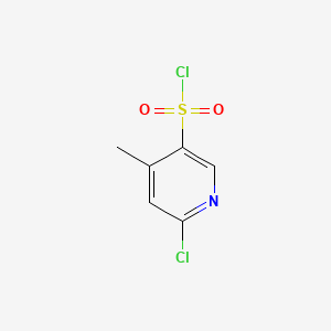 6-Chloro-4-methylpyridine-3-sulfonyl chloride chemical structure (CAS 889944-76-7)