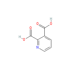 Pyridine-2,3-dicarboxylic acid chemical structure (CAS 89-00-9)