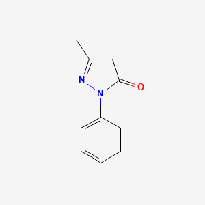 3-Methyl-1-phenyl-1H-pyrazol-5(4H)-one chemical structure (CAS 89-25-8)