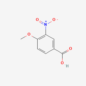 4-Methoxy-3-nitrobenzoic acid chemical structure (CAS 89-41-8)