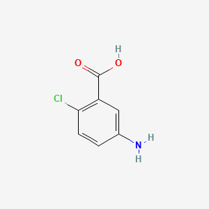 5-Amino-2-chlorobenzoic acid chemical structure (CAS 89-54-3)