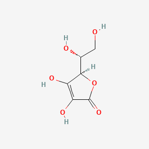 (R)-5-((R)-1,2-Dihydroxyethyl)-3,4-dihydroxyfuran-2(5H)-one chemical structure (CAS 89-65-6)