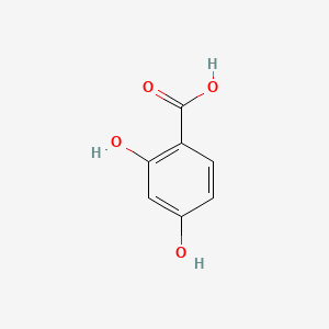 2,4-Dihydroxybenzoic acid chemical structure (CAS 89-86-1)