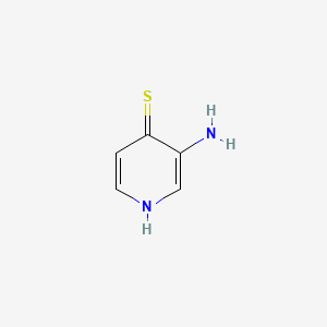 3-Aminopyridine-4-thiol chemical structure (CAS 89002-13-1)