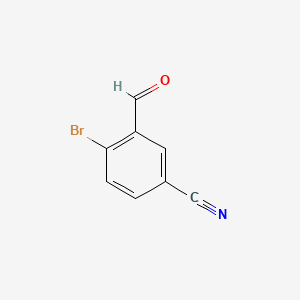 4-Bromo-3-formylbenzonitrile chemical structure (CAS 89003-95-2)