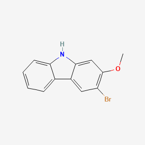 3-Bromo-2-methoxy-9H-carbazole chemical structure (CAS 890079-77-3)