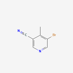 5-Bromo-4-methylnicotinonitrile chemical structure (CAS 890092-52-1)