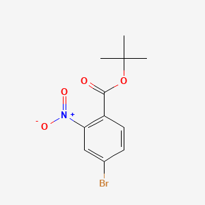 tert-Butyl 4-bromo-2-nitrobenzoate chemical structure (CAS 890315-72-7)