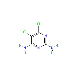 5,6-Dichloro-2,4-pyrimidinediamine chemical structure (CAS 89033-89-6)