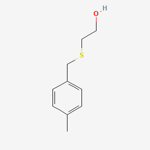 2-((4-Methylbenzyl)thio)ethanol chemical structure (CAS 89040-08-4)