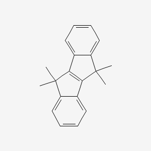 5,5,10,10-Tetramethyl-5,10-dihydroindeno[2,1-a]indene chemical structure (CAS 89057-44-3)