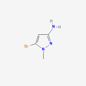 5-Bromo-1-methyl-1H-pyrazol-3-amine chemical structure (CAS 89088-55-1)