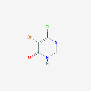 5-Bromo-6-chloro-4(3H)-pyrimidinone chemical structure (CAS 89089-19-0)