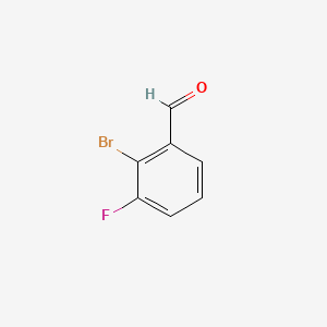 2-Bromo-3-fluorobenzaldehyde chemical structure (CAS 891180-59-9)