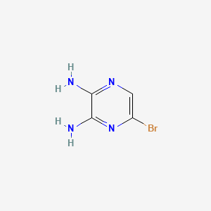 5-Bromopyrazine-2,3-diamine chemical structure (CAS 89123-58-0)