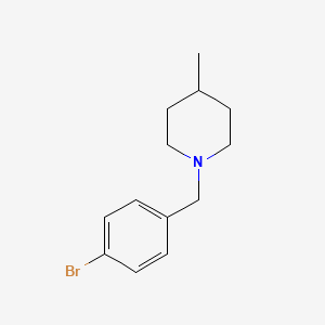 1-(4-bromobenzyl)-4-methylpiperidine chemical structure (CAS 891403-21-7)
