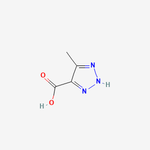 5-Methyl-1H-1,2,3-triazole-4-carboxylic acid chemical structure (CAS 89166-02-9)