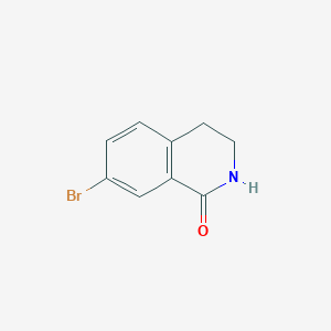 7-Bromo-3,4-dihydro-2H-isoquinolin-1-one chemical structure (CAS 891782-60-8)