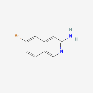 6-Bromoisoquinolin-3-amine chemical structure (CAS 891785-28-7)
