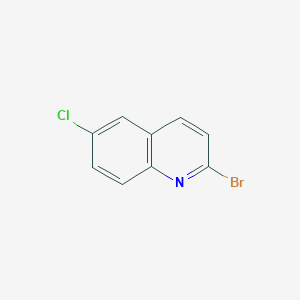 2-Bromo-6-chloroquinoline chemical structure (CAS 891842-50-5)